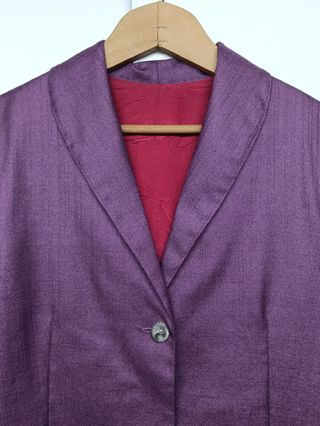 Chaqueta traje morada XL