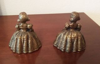 2 antiche campanelle in bronzo