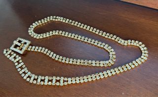 Cintura nuova con pietre oro/argento