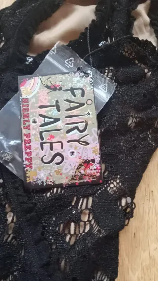 Vestido fiesta encaje negro Holly Preppy XS