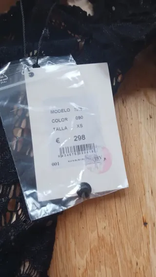 Vestido fiesta encaje negro Holly Preppy XS