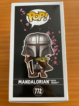 Funko Pop Star Wars Mandalorian 772 con Grogu