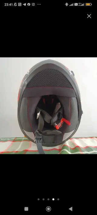 Casco de moto integral diseño dragón