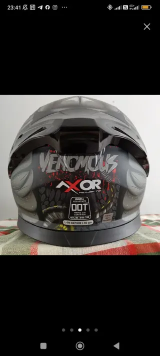 Casco de moto integral diseño dragón