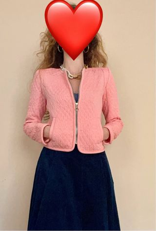 Chaqueta Stradivarius rosa Talla S