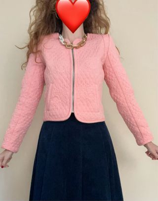 Chaqueta Stradivarius rosa Talla S