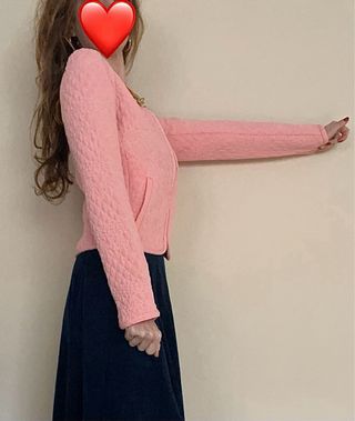 Chaqueta Stradivarius rosa Talla S