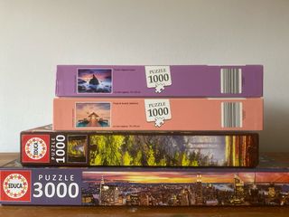 Lotes de puzzles Educa 1000 y 3000 piezas