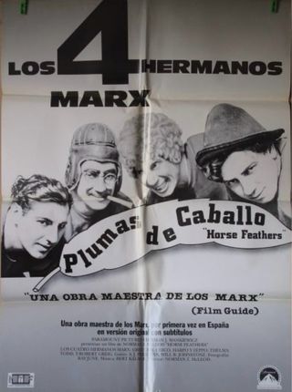 Cartel  de Cine Plumas de Caballo (Horse Feathers)