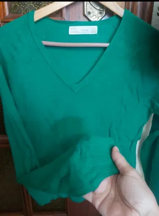 Jersey Zara Verde Talla M