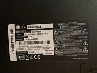 TV LG 43” 4K Smart TV