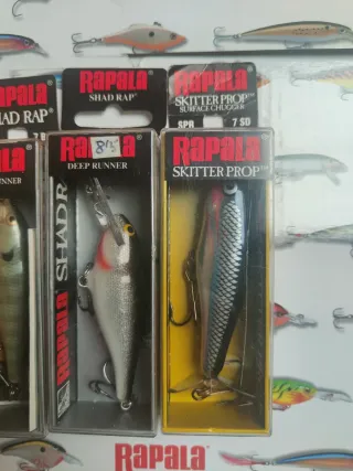 Lote señuelos pesca Rapala
