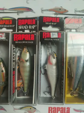 Lote señuelos pesca Rapala