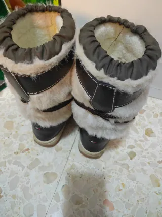 Botas de invierno Tommy Hilfiger beige/marrón