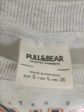 Sudadera Pull&Bear Gris Sacramento