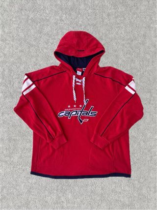 NHL Reebock Washington Capitals Red Hoodie L
