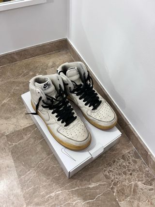 Botas Nike Air Force 1 Blancas y Marrones