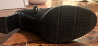 Botines Geox Tacón Piel Negra Talla 39