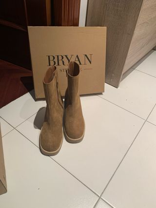 Botas BRYAN STEPWISE mujer beige/marrón