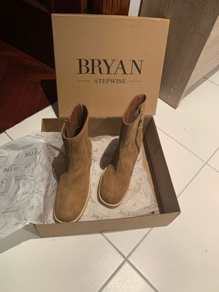 Botas BRYAN STEPWISE mujer beige/marrón
