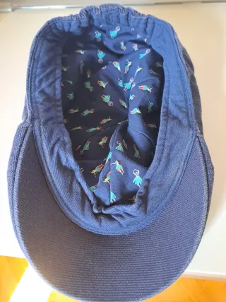 Gorra plana azul hombre