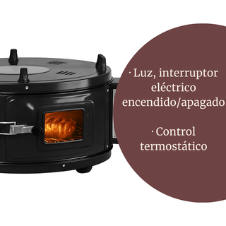 Horno Eléctrico 32L con Grill y Bandejas