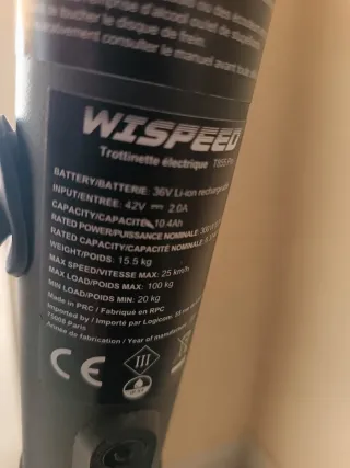 Patinete Eléctrico WISPEED T855 PRO