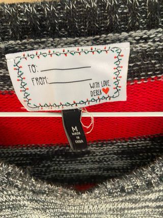 Jersey Navidad Pingüino Talla M