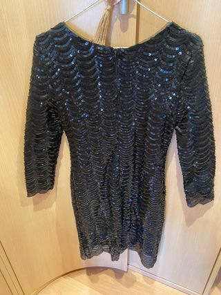 Vestido negro lentejuelas