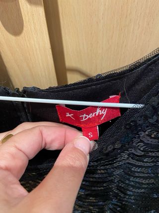 Vestido negro lentejuelas