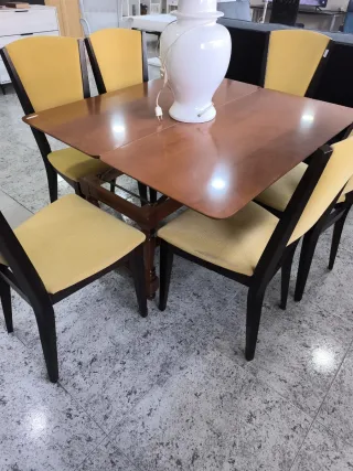 Mesa de comedor extensible madera