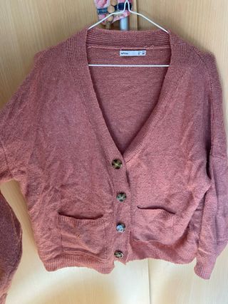 Chaqueta rosa punto Lefties Talla S