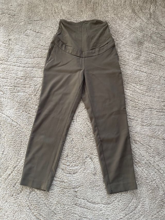 Pantalón premamá H&M verde oliva