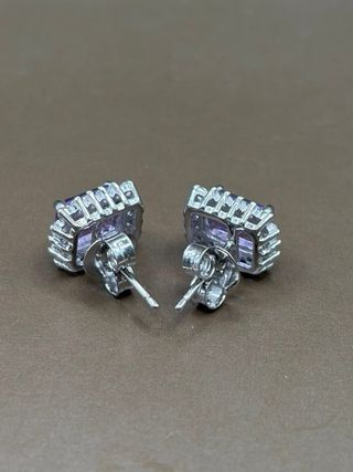 Pendientes Amatista Natural Plata 925 Chapada