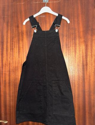 Vestido peto vaquero negro