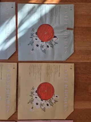 Pack 10 discos vinilo La felicidad es...