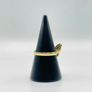 ANILLO MARIPOSA PEQUEÑA ROSA. Oro 18k.
