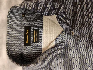 Camisa Massimo Dutti Azul Estampada