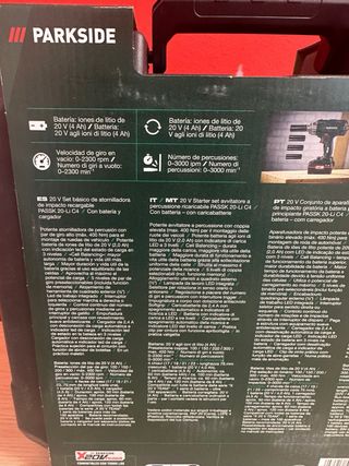 Atornilladora de impacto Parkside 20V