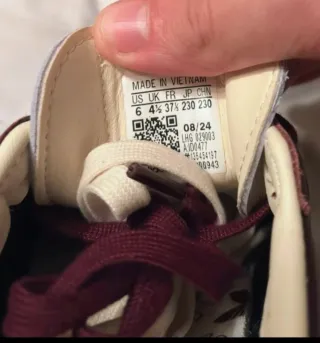 Adidas Samba OG Maroon Gold Metallic talla 37.5