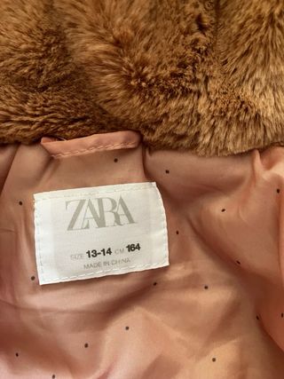 Chaqueta niña peluche con capucha