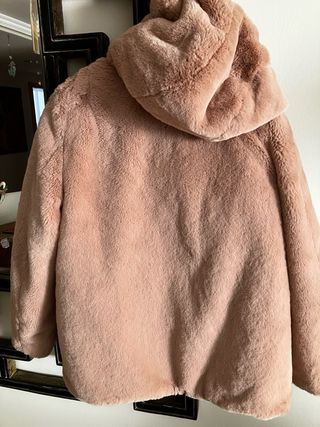 Chaqueta niña peluche con capucha