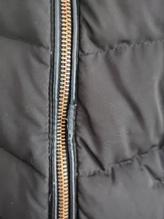 Plumífero negro Zara Talla L