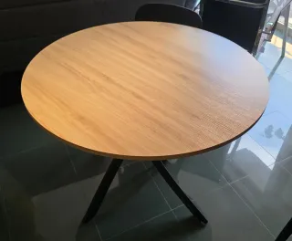 Mesa comedor redonda extensible