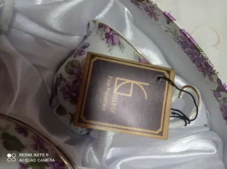 Set tazzine da caffè con decoro floreale