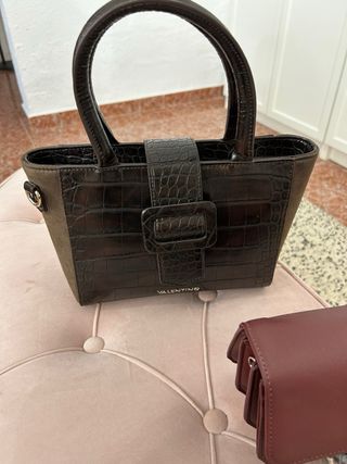 Lote de 3 bolsos nuevos: Negro, Burdeos, Marrón