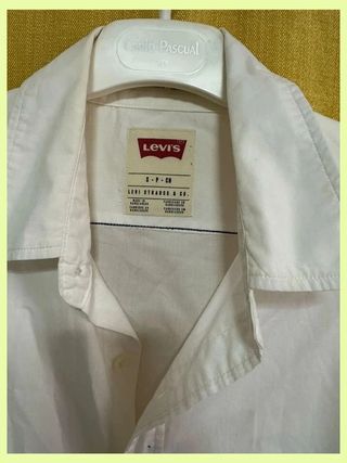 Camisa Levi's Blanca Hombre Talla S