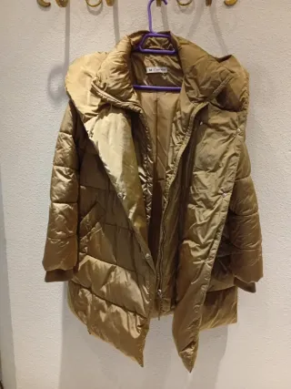 Plumífero beige/dorado 3/4