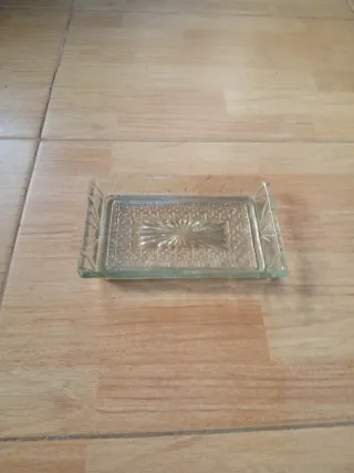 Cenicero de cristal vintage