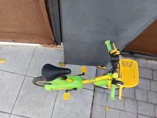 Bicicleta Infantil 14" Amarilla y Verde